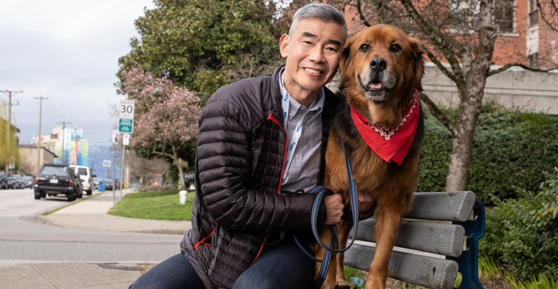 Vancouver CPA shares his time and his wonder dog with those in need